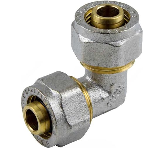 Угольник Aquasfera МП обжимной латунный Дн32х90гр 7005-04 . 130-0590