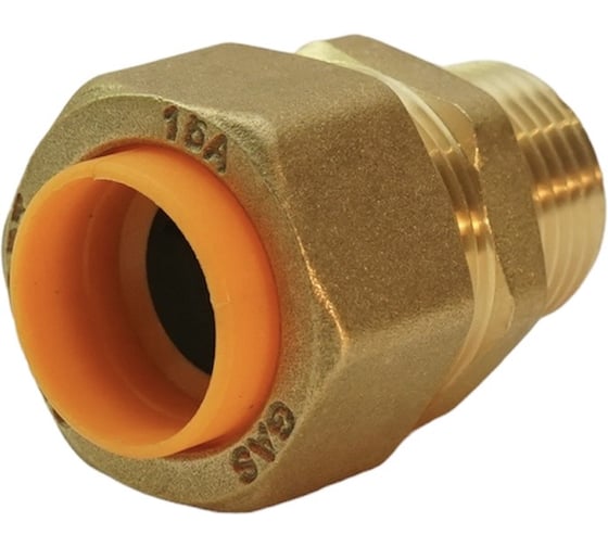 Муфта для газа STACORT труба–наружная резьба 1/2 дюйма SM15-1/2(GAS)