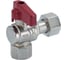 Кран шаровой Millennium ВОДА 1/2" с накидной гайкой угловой Внтр.-Внтр. УТ000047289 5