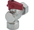 Кран шаровой Millennium ВОДА 3/4" с накидной гайкой угловой Внтр.-Внтр. УТ000047145 5