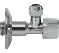 Кран угловой с цангой Millennium 1/2" х 3/8" Нар. (Ш) KVCC1238, УТ000045645