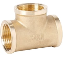 Тройник ViEiR 1/2x3/4x1/2 с внутренней резьбой для водоснабжения и отопления TF343 (V)