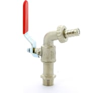 Садовый шаровой кран ITAP Н 1/2' со штуцером ручка 132 1/2'