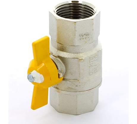Кран ITAP LONDON ВВ 1/2 газовый, бабочка желтая 068 1/2'