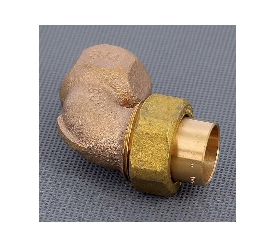 Разъемное соединение Viega пайка-В 22х3/4", угловое 107338