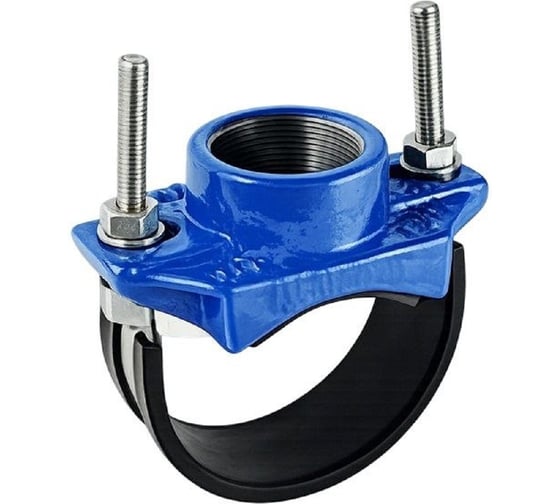 Хомутовый отвод резбовой (седелка) RUTEMPO DN 200 (190-220)х2 (1обойма) РА-06024