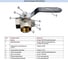 Кран шаровой 3-х ходовой Millennium 3/4" Внтр.-Внтр.-Внтр. никелир. с ручкой НФ-00001726 2