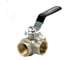 Кран шаровой 3-х ходовой Millennium 3/4" Внтр.-Внтр.-Внтр. никелир. с ручкой НФ-00001726 4