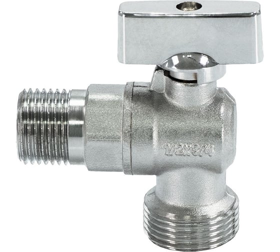 Кран шаровой Millennium ВОДА угловой 1/2" х 3/4" Нар.-Нар. УТ000009904