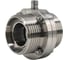 Затвор дисковый NEWKEY резьбовой нержавеющий, AISI304 DN40 (1_1/2), с двухсторонним пневмоприводом AT63D NK-DZm40/4*AT63D 2