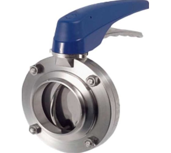 Затвор дисковый NEWKEY резьбовой нержавеющий, AISI304 DN80 (3) PN8 EPDM, с пищевым односторонним пневмоприводом SA100 NK-DZmEPDM80/4*SA100