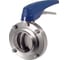 Затвор дисковый NEWKEY резьбовой нержавеющий, AISI304 DN40 (1_1/2) PN8 EPDM, с пищевым односторонним пневмоприводом SA50 NK-DZmEPDM40/4*SA50 1