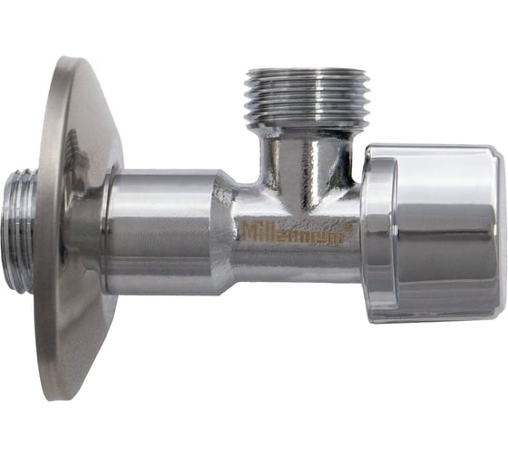 Угловой кран Millennium 1/2  х 1/2 Нар.-Нар. с отражателем УТ000045643