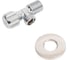 Кран угловой Millennium 1/2" х 1/2" Нар.-Нар. (Ш/Ш) с отражателем KVCU1212, УТ000045643 2