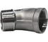 Отвод резьбовой NEWKEY нр/вр 45 нержавеющий, AISI304 DN25 (1), (CF8), PN16 NK-FEDM45_25/4 2