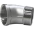 Отвод резьбовой NEWKEY нр/вр 45 нержавеющий, AISI304 DN50 (2), (CF8), PN16 NK-FEDM45_50/4 3