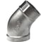 Отвод резьбовой NEWKEY нр/вр 45 нержавеющий, AISI304 DN40 (1_1/2), (CF8), PN16 NK-FEDM45_40/4 2