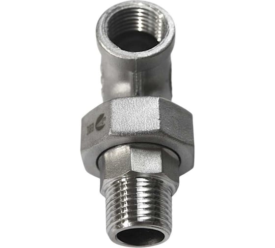 Американка угловая NEWKEY нр/вр нержавеющая, AISI304 DN15 (1/2), (CF8), PTFE, PN16 NK-ADMY15/4 1