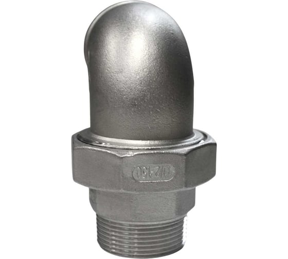 Американка угловая NEWKEY нр/вр нержавеющая, AISI304 DN40 (1_1/2), (CF8), PTFE, PN16 NK-ADMY40/4 1