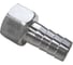 Штуцер елочка нержавеющий ВР, AISI304 DN20 x 20mm (3/4 x 20mm), (CF8), PN16 набор 2 шт NEWKEY NAB2-NK-FMN20x20/4 2