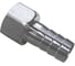 Штуцер елочка нержавеющий ВР, AISI304 DN20 x 20mm (3/4 x 20mm), (CF8), PN16 набор 2 шт NEWKEY NAB2-NK-FMN20x20/4 3