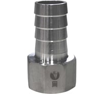 Штуцер елочка нержавеющий ВР, AISI304 DN25 x 25mm (1 x 25mm), (CF8), PN16 NEWKEY NK-FMN25x25/4