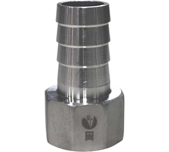 Штуцер елочка нержавеющий ВР, AISI304 DN25 x 25mm (1 x 25mm), (CF8), PN16 NEWKEY NK-FMN25x25/4