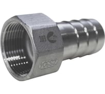 Штуцер елочка нержавеющий ВР, AISI304 DN32 x 32mm (1_1/4 x 32mm), (CF8), PN16 NEWKEY NK-FMN32x32/4