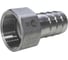 Штуцер елочка нержавеющий ВР, AISI304 DN32 x 32mm (1_1/4 x 32mm), (CF8), PN16 NEWKEY NK-FMN32x32/4 1