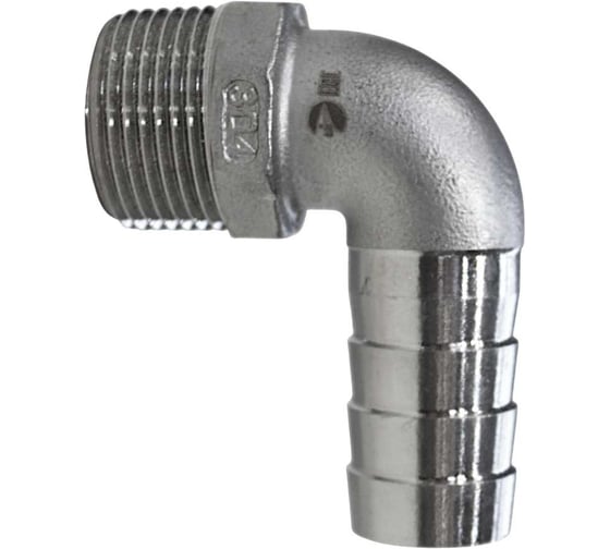 Штуцер елочка нержавеющий НР 90, AISI304 DN20 (3/4) (CF8), PN16 NEWKEY NK-FHNY20/4