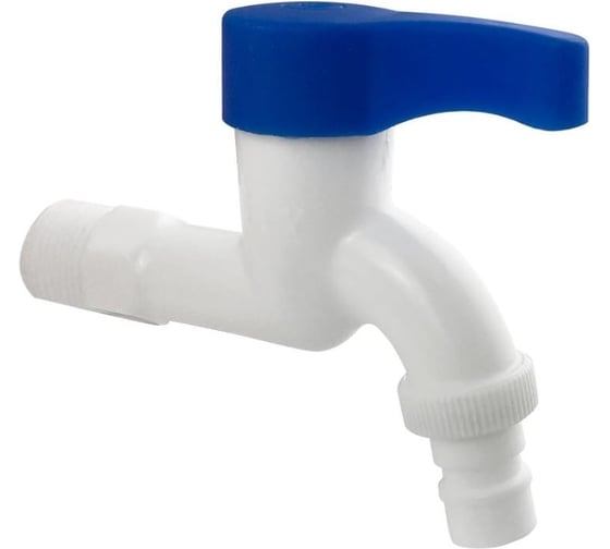 Кран СаМат Плюс д=15 нар. резьба водоразборный пласт (1 шт) SanT-2105