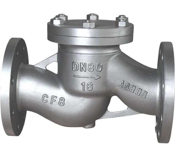 Обратный клапан фланцевый подъемный NEWKEY AISI304 DN80 (3) (CF8) PN16 NK-CSF80/4