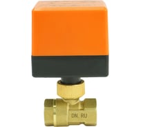 Кран DN.ru латунный RP.BRASS.120.MM.015 Ду15 Ру16, муфтовый электропривод 220В D160-00116