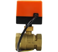 Кран DN.ru латунный RP.BRASS.120.MM.032 Ду32 Ру16 муфтовый электропривод 24В DC D160-00123