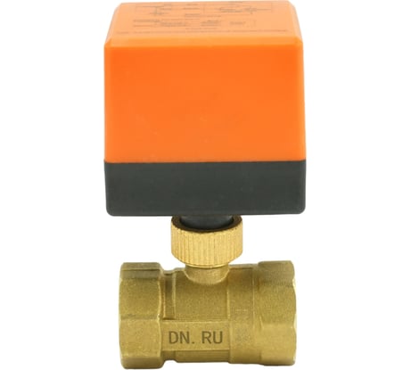 Кран DN.ru латунный RP.BRASS.120.MM.025 Ду25 Ру16 муфтовый электропривод 220В D160-00120