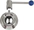 Затвор дисковый нержавеющий NEWKEY Clamp AISI304 DN40 (1_1/2), с двухсторонним пневмоприводом AT52D NK-DZCLP40/4*AT52D 2