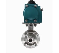 Затвор дисковый нержавеющий NEWKEY Clamp AISI304 DN50 (2), с односторонним пневмоприводом AT52S NK-DZCLP50/4*AT52S