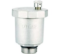 Воздухоотводчик автоматический ViEiR 1/2", никелированный, для систем отопления и радиаторов PF500