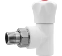 Кран шаровый для радиатора угловой полипропиленовый ViEiR 20х1/2 VER203L