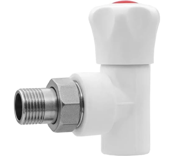 Кран шаровый для радиатора угловой полипропиленовый ViEiR 25х3/4 VER254L