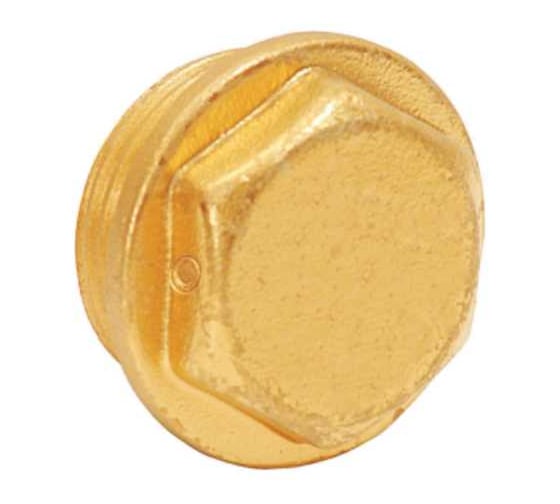 Заглушка латунная Comisa SPR 1/2", наружная резьба RF027600500L 7713040