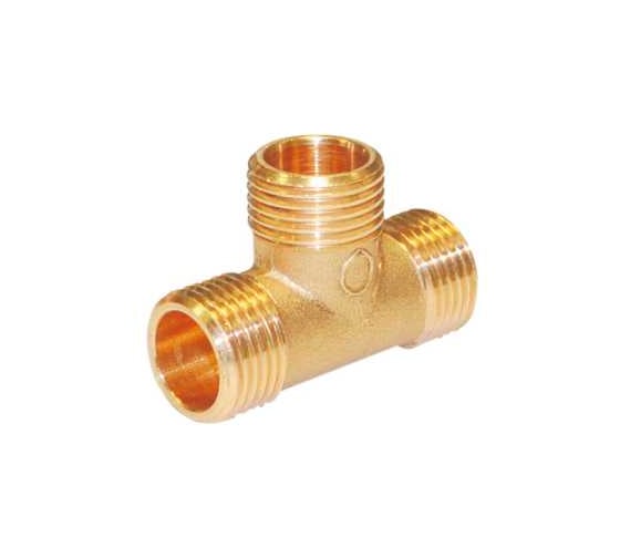 Тройник латунный Comisa 1/2", наружная резьба RF0255005000 7707080