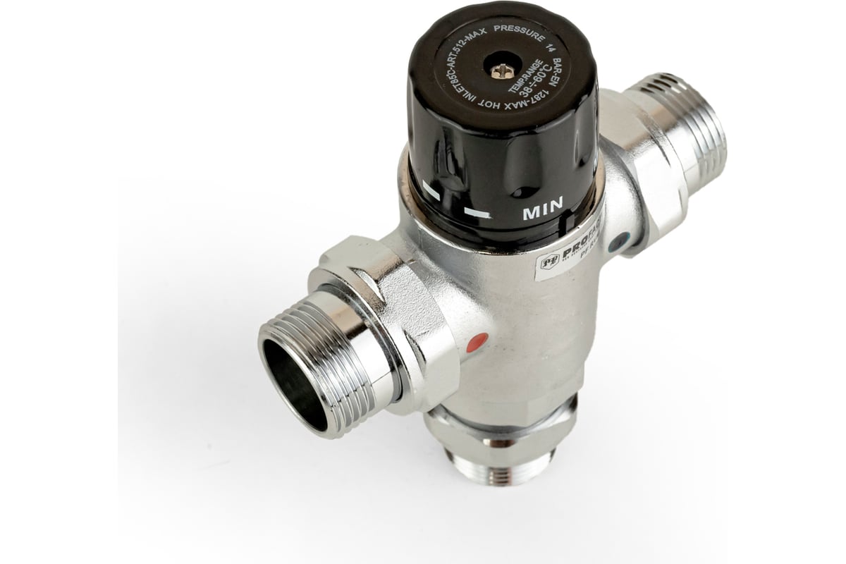 Термостатический смесительный клапан PROFACTOR 38_60С 1\" PF RVM 395.25 ...