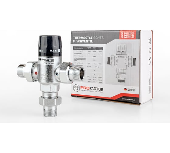 Термостатический смесительный клапан PROFACTOR 25_55С 1/2" PF RVM 395.15