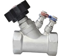 Клапан балансировочный ручной муфтовый нержавеющий NEWKEY AISI304 DN40 (1 1/2), (CF8), PN16 NK-BMb40/4