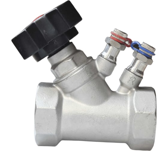 Клапан балансировочный ручной муфтовый нержавеющий NEWKEY AISI304 DN40 (1 1/2), (CF8), PN16 NK-BMb40/4