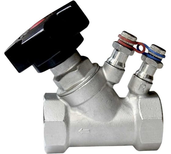 Клапан балансировочный ручной муфтовый нержавеющий NEWKEY AISI304 DN32 (1 1/4), (CF8), PN16 NK-BMb32/4