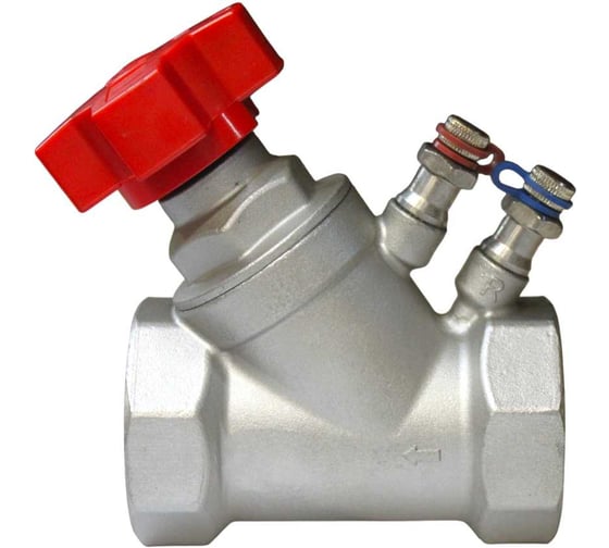 Клапан балансировочный ручной муфтовый нержавеющий NEWKEY AISI304 DN50 (2), (CF8), PN16 NK-BMb50/4