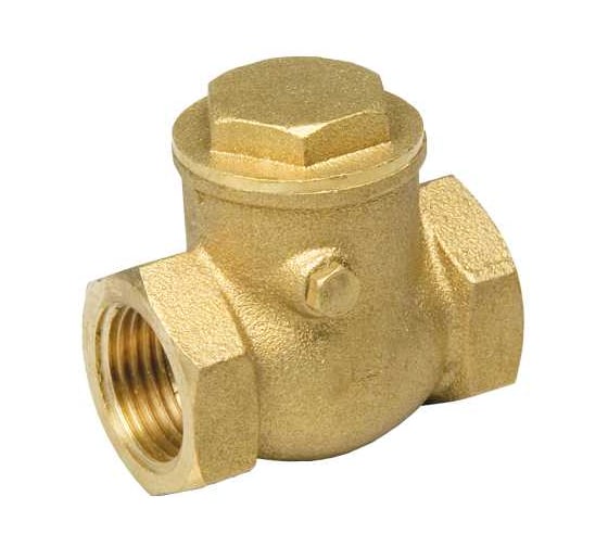 Клапан обратный горизонтальный BYR PEX 1 1/4 PN 16 FF, с проверочным отверстием, 50 шт 9124В-50