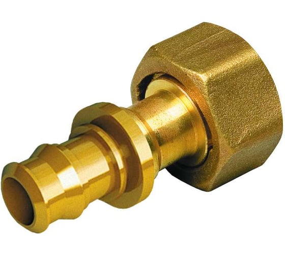 Соединитель прямой BYR PEX БИР ПЕКС Оптима с накидной гайкой, 1/2x16 (1.8), 450 шт 5200-450